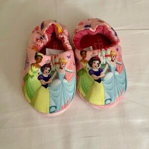Disney Princess Pink Slippers with Grip Spots NWOT